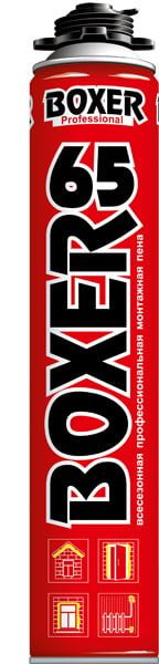 Пена монтажная BOXER Professional 65 всесезонная Пена монтажная BOXER Professional 65 всесезонная