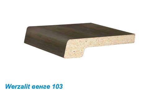 Подоконники ДСП «Werzalit» цветной матовый венге Подоконники ДСП «Werzalit» цветной матовый венге