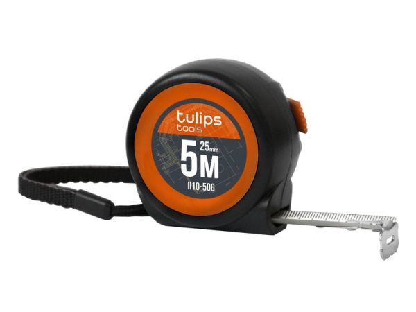 Рулетка мини с автоблокировкой "Tulips tools" 5 м/25 мм Рулетка мини с автоблокировкой "Tulips tools" 5 м/25 мм