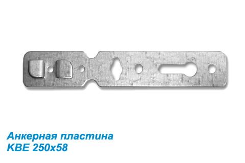 Анкерные пластины на окна KBE 58х250 мм Анкерные пластины на окна KBE 58х250 мм