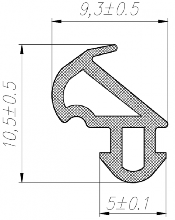 Уплотнители профессиональные ELEMENTIS KBE 228 (рама\створка) Уплотнители профессиональные ELEMENTIS KBE 228 (рама\створка)
