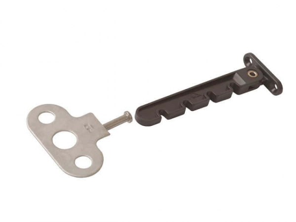 Гребенка оконная (ограничитель открывания окон) пвх коричневая Гребенка оконная (ограничитель открывания окон) пвх коричневая