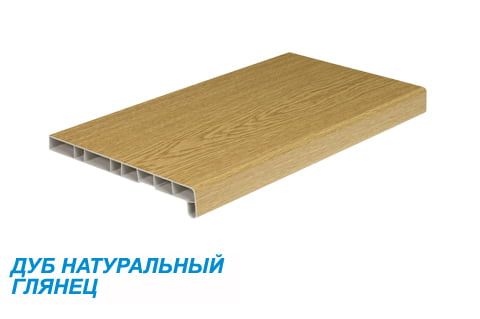 Подоконники пвх «Vitrage» Crystallit цветной глянцевый дуб натуральный Подоконники пвх «Vitrage» Crystallit цветной глянцевый дуб натуральный