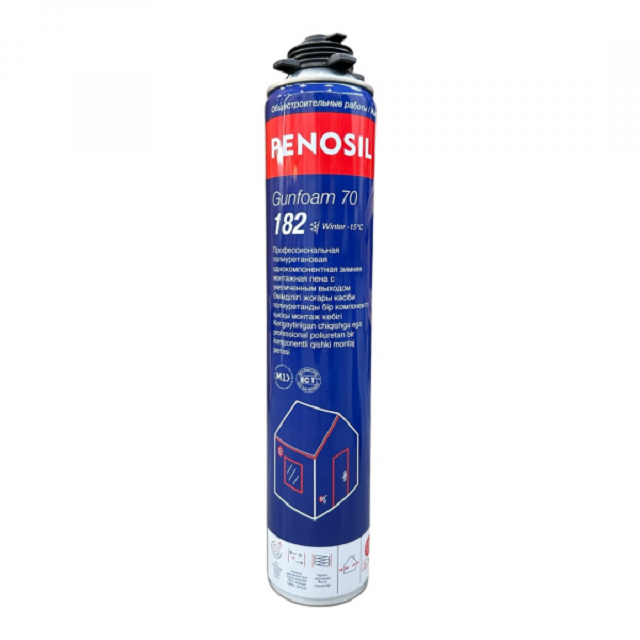 Пена монтажная Penosil Gunfoam 70л 182 Winter (зимняя) Пена монтажная Penosil Gunfoam 70л 182 Winter (зимняя)