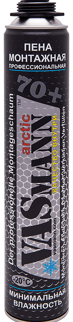 Пена монтажная профессиональная  VASmann arctic 70+  зимняя, 1020 г Пена монтажная профессиональная  VASmann arctic 70+  зимняя, 1020 г