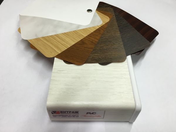 Раскладка подоконника Витраж с образцами ламината 8 цветов Раскладка подоконника Витраж с образцами ламината 8 цветов