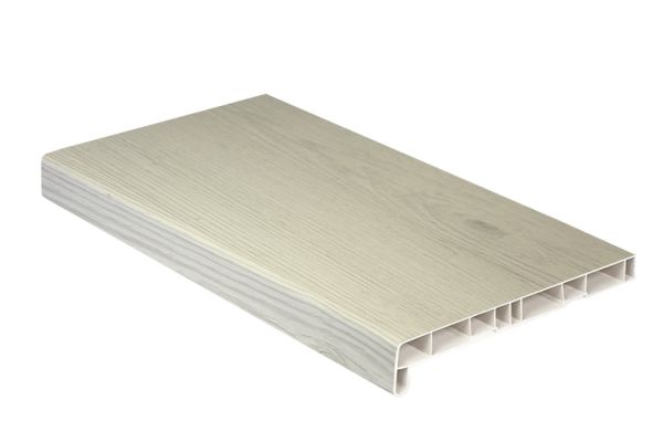 Подоконники пвх «Витраж» цветной матовый белый дуб Подоконники пвх «Витраж» цветной матовый белый дуб