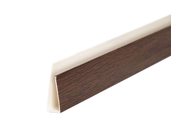 Стартовый профиль для откоса тёмный дуб Стартовый профиль для откоса тёмный дуб