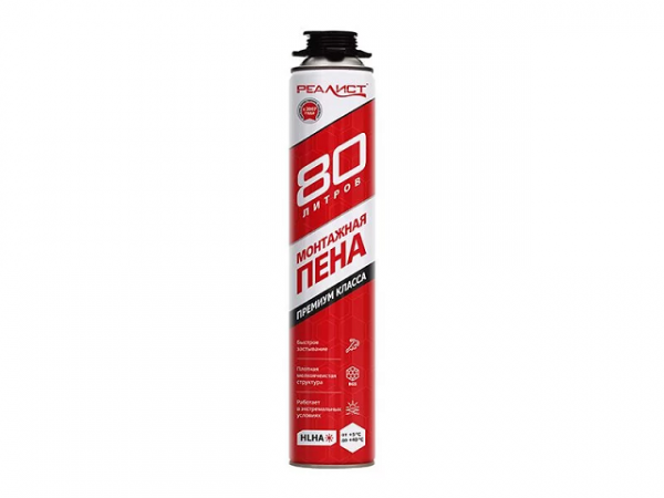 Пена монтажная REALIST 80 летняя Пена монтажная REALIST 80 летняя
